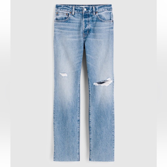 Madewell The Curvy Dean Easy Straight Jean (Nickelsville Wash) - Picture 3 of 8